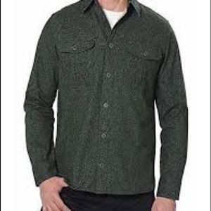 *host pick* Green Shirt Jacket with Freckling Detail
